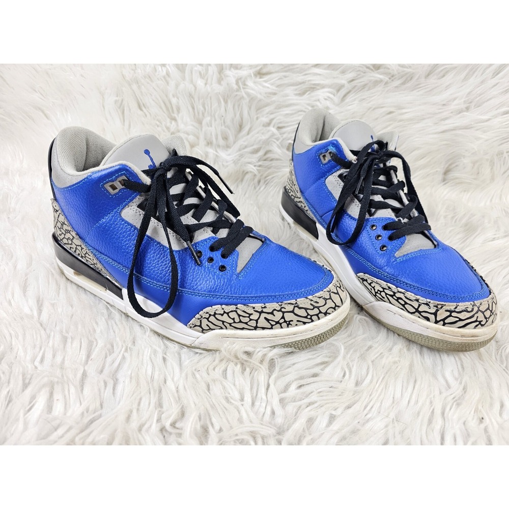 Size 9 - Jordan 3 Retro Varsity Royal 2020 Mens Shoes Blue